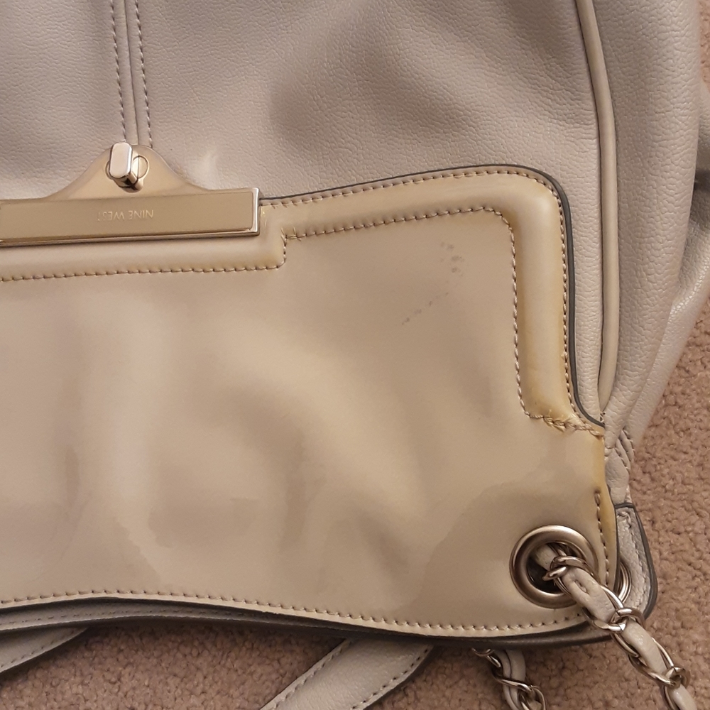 Nine West light gray bag - Picture 6 of 7